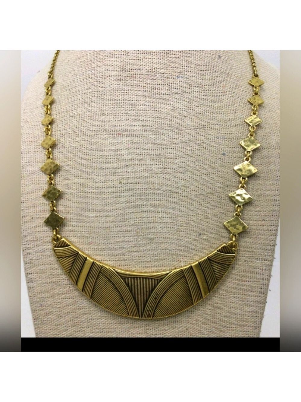 Lucky Brand Crescent Shape Reversible Necklace 16"
